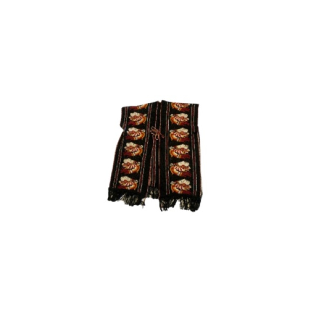 Vintage Tribal Print Woven Poncho - Women’s O/S